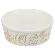 Gamela Em Cerâmica Com Relevo De Flores